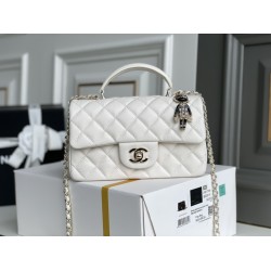 Chanel classic flap with handle 20cm 2025 new