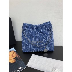 Chanel 22 bag 35cm denim  2025 new