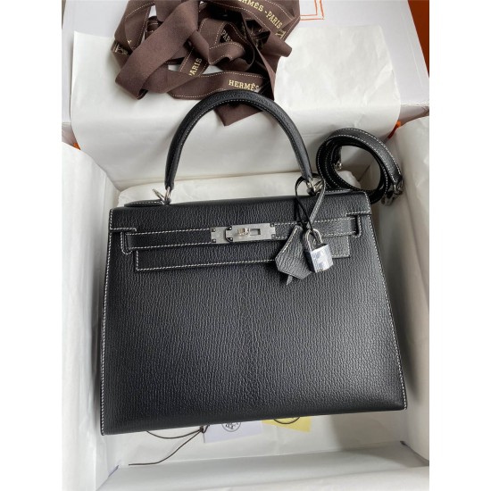 Hermes Kelly 25cm goat leather 2025 new