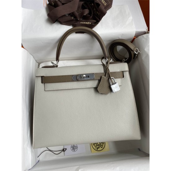 Hermes Kelly 25cm goat leather 2025 new