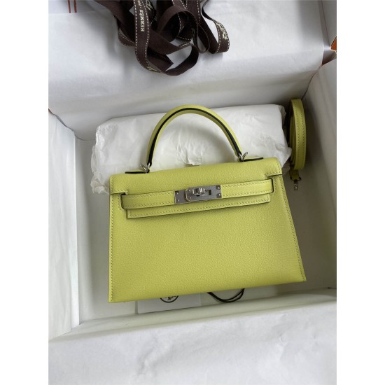 Hermes mini kelly 2  goat leather 19cm 2025 new