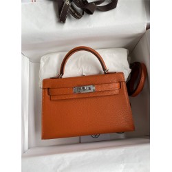 Hermes mini kelly 2  goat leather 19cm 2025 new