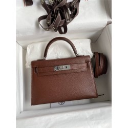 Hermes mini kelly 2  goat leather 19cm 2025 new