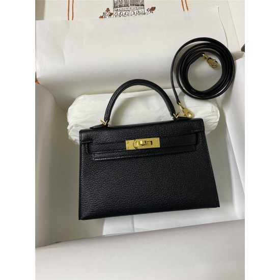 Hermes mini kelly 2  goat leather 19cm 2025 new