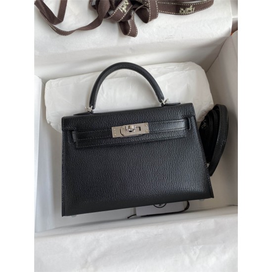 Hermes mini kelly 2  goat leather 19cm 2025 new