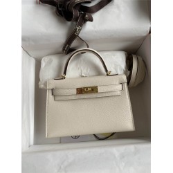 Hermes mini kelly 2  goat leather 19cm 2025 new