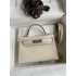 Hermes mini kelly 2  goat leather 19cm 2025 new