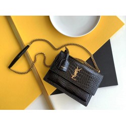 YSL SAINT LAURENT SUNSET BAG 442906 size: 22×16×8cm 2025 New