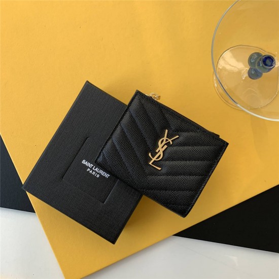 YSL SAINT LAURENT wallet 517045 size: 10*8*2cm 2025 New