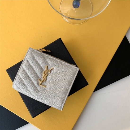 YSL SAINT LAURENT wallet 517045 size: 10*8*2cm 2025 New