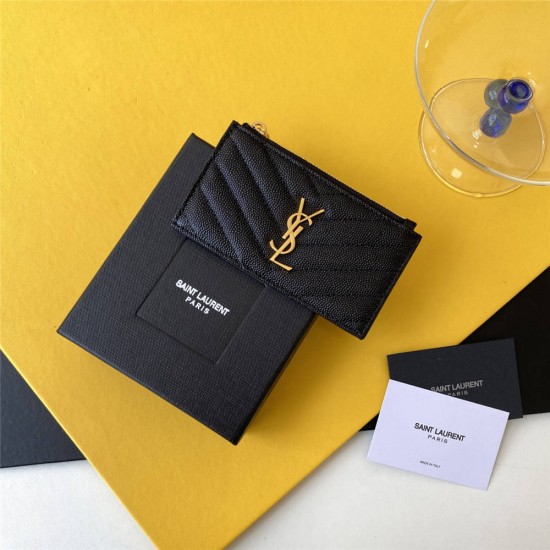 YSL SAINT LAURENT wallet 10x7.5x0.5 cm 2025 New