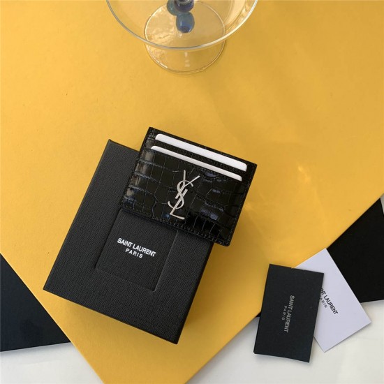 YSL SAINT LAURENT wallet 10x7.5x0.5 cm 2025 New