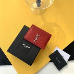 YSL SAINT LAURENT wallet 10x7.5x0.5 cm 2025 New