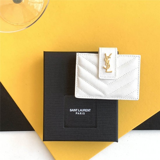 YSL SAINT LAURENT wallet 607907 size:  10*6.5*2cm 2025 New