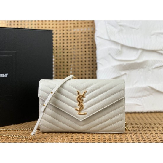 YSL SAINT LAURENT WOC 377828 size: 22.5x14x4cm 2025 New