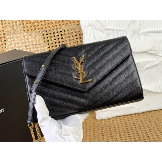 YSL SAINT LAURENT WOC 377828 size: 22.5x14x4cm 2025 New