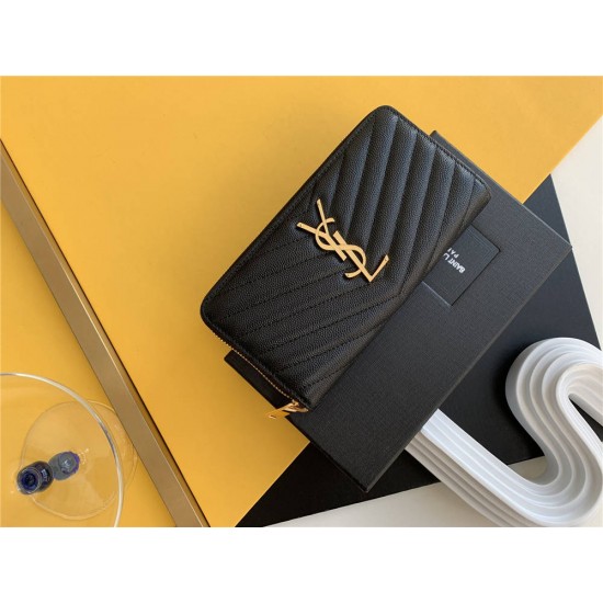 YSL SAINT LAURENT wallet 358094    size: 19x9cm 2025 New