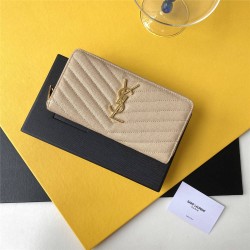 YSL SAINT LAURENT wallet 358094    size: 19x9cm 2025 New