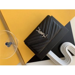 YSL SAINT LAURENT wallet 437469  size: 19*11cm 2025 New