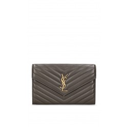 YSL SAINT LAURENT envelope wallet  377828 size: 22.5x14x4cm 2025 New