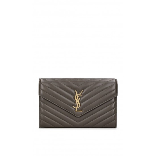 YSL SAINT LAURENT envelope wallet  377828 size: 22.5x14x4cm 2025 New