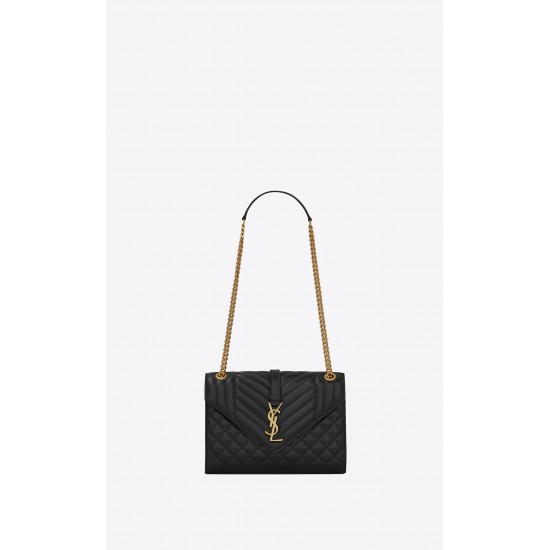 YSL SAINT LAURENT envelope wallet  377828 size: 22.5x14x4cm 2025 New