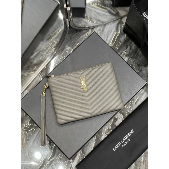 YSL SAINT LAURENT pouch 379039 size: 24×17.5×1.5cm 2025 New