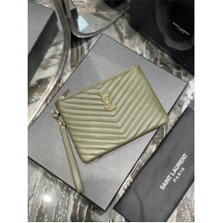 YSL SAINT LAURENT pouch 379039 size: 24×17.5×1.5cm 2025 New