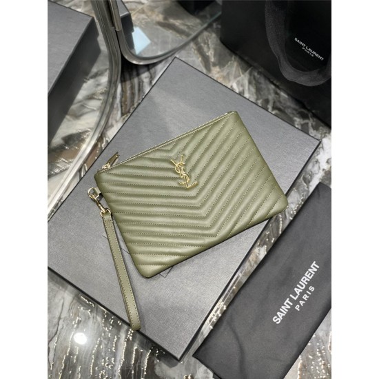 YSL SAINT LAURENT pouch 379039 size: 24×17.5×1.5cm 2025 New