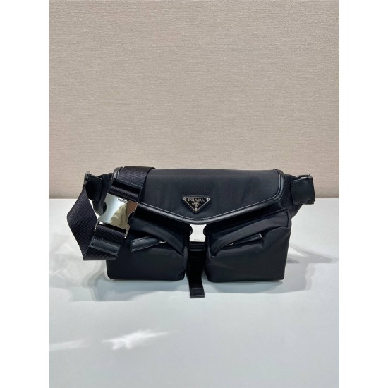 Prada 2VH174 crossbody bag / waist bag   24xHight 18xbottom5.5cm 2025 New