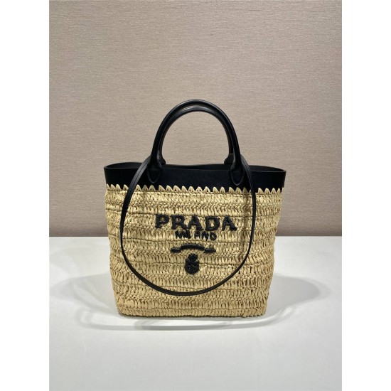 Prada  tote woven bag 1BG500medium size    26xHight 25xbottom14cm 2025 New