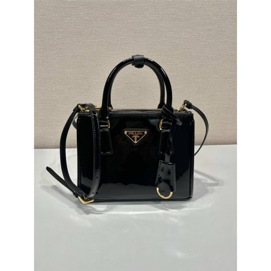 Prada mini Galleria Saffiano  1BA906 patent leather   Galleria 20xHight 15xbottom9.5cm 2025 New