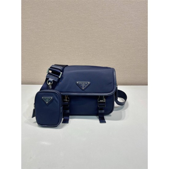 Prada  messenger bag  2VD034 22xHight 16xbottom8.5cm 2025 New