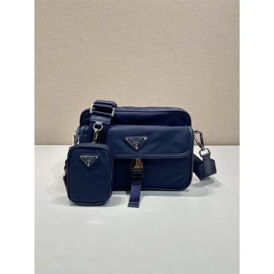 Prada  messenger bag 2VH133B 22xHight 16xbottom5cm 2025 New