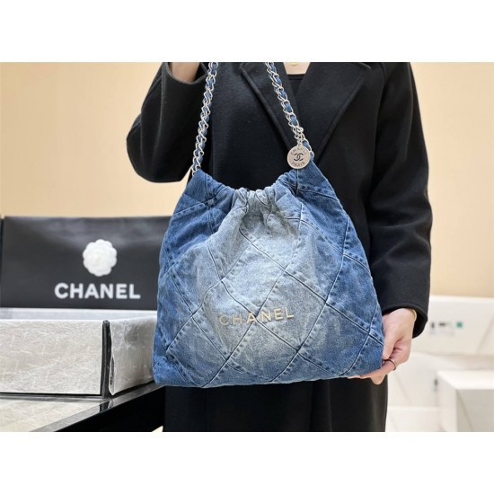 Chanel CHANEL 22 MEDIUM HANDBAG DENIM AS3261 Size: 39*42*8cm 2025 New