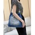 Chanel CHANEL 22 SMALL HANDBAG DENIM AS3260 Size: 35*37*7cm 2025 New