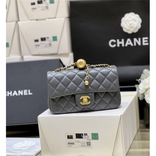 Chanel CF with CC ball on Chain AS1787 Size 20cm 2025 New