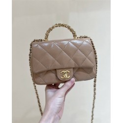 Chanel 24B Mini Flap Bag with Top Handle AS5032  Size: 14*19*8.5cm 2025 New