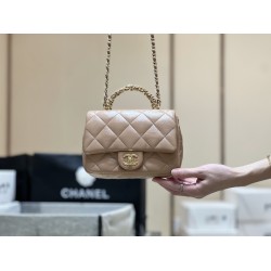 Chanel 24B Mini Flap Bag with Top Handle AS5032  Size: 14*19*8.5cm 2025 New